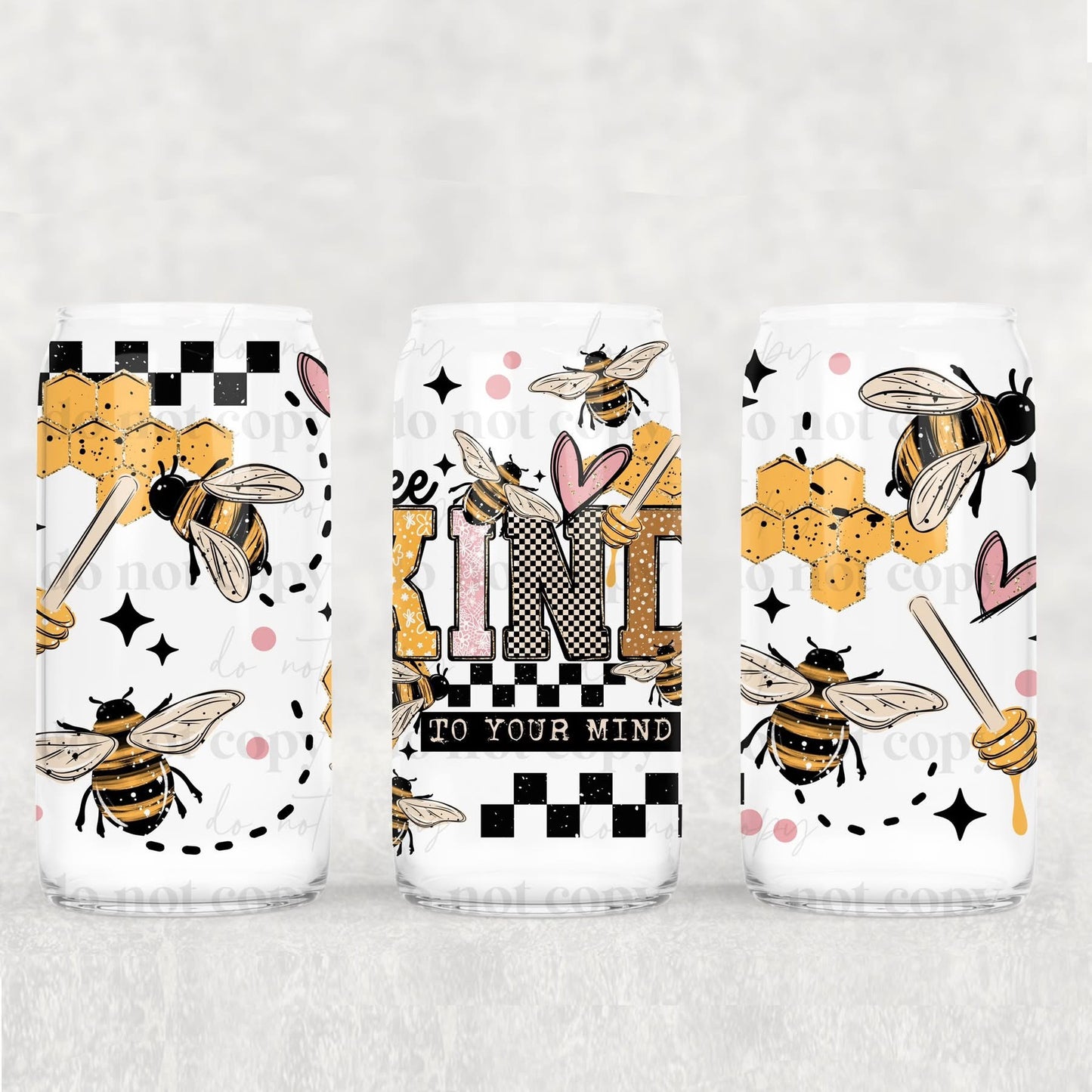 BEE KIND TO YOUR MIND (Cerra 2026): Libbey Glass Can