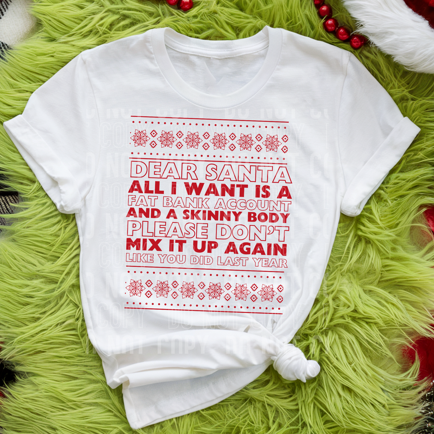 DEAR SANTA ALL I WANT - (SBB): *DTF* Transfer