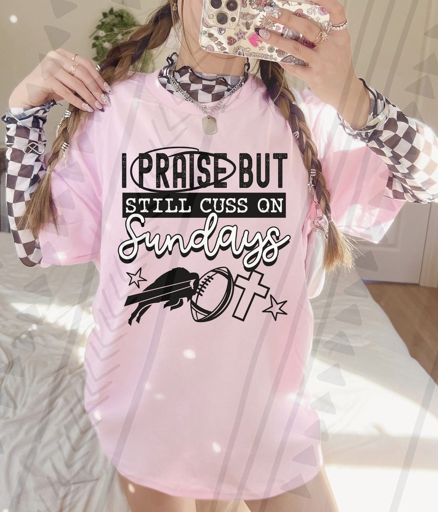 I PRAISE BUT STILL CUS ON SUNDAYS-PRO Football Colection (Kai &Co 2026): *DTF* Transfer