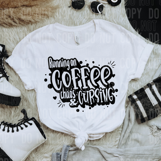 RUNNING ON COFFEE CHAOS & CURSING - (SBB): *DTF* Transfer