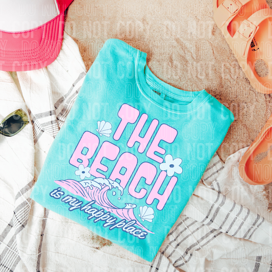 THE BEACH IS MY HAPPY PLACE - (SBB): *DTF* Transfer