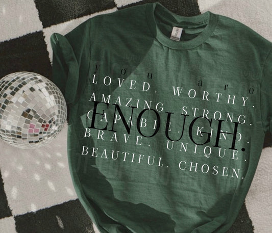 ENOUGH (SBB 2026): *COMPLETED SHIRT*