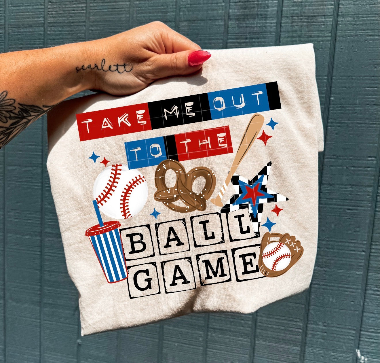 TAKE ME OUT TO THE BALLGAME (Cerra 2026): *DTF* Transfer