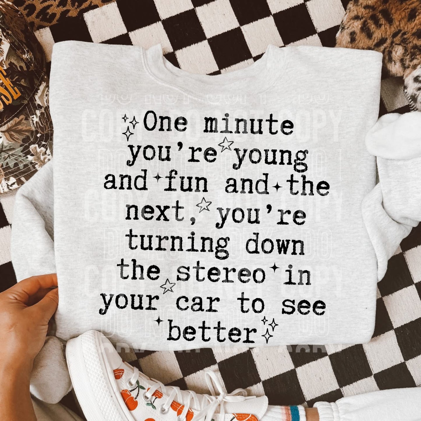 ONE MINUTE YOU'RE YOUNG AND FUN (SBB 2026): *DTF* Transfer