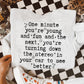 ONE MINUTE YOU'RE YOUNG AND FUN (SBB 2026): *COMPLETED SHIRT*