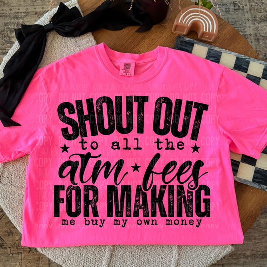 SHOUT OUT FEES (SBB 2026): *COMPLETED SHIRT*