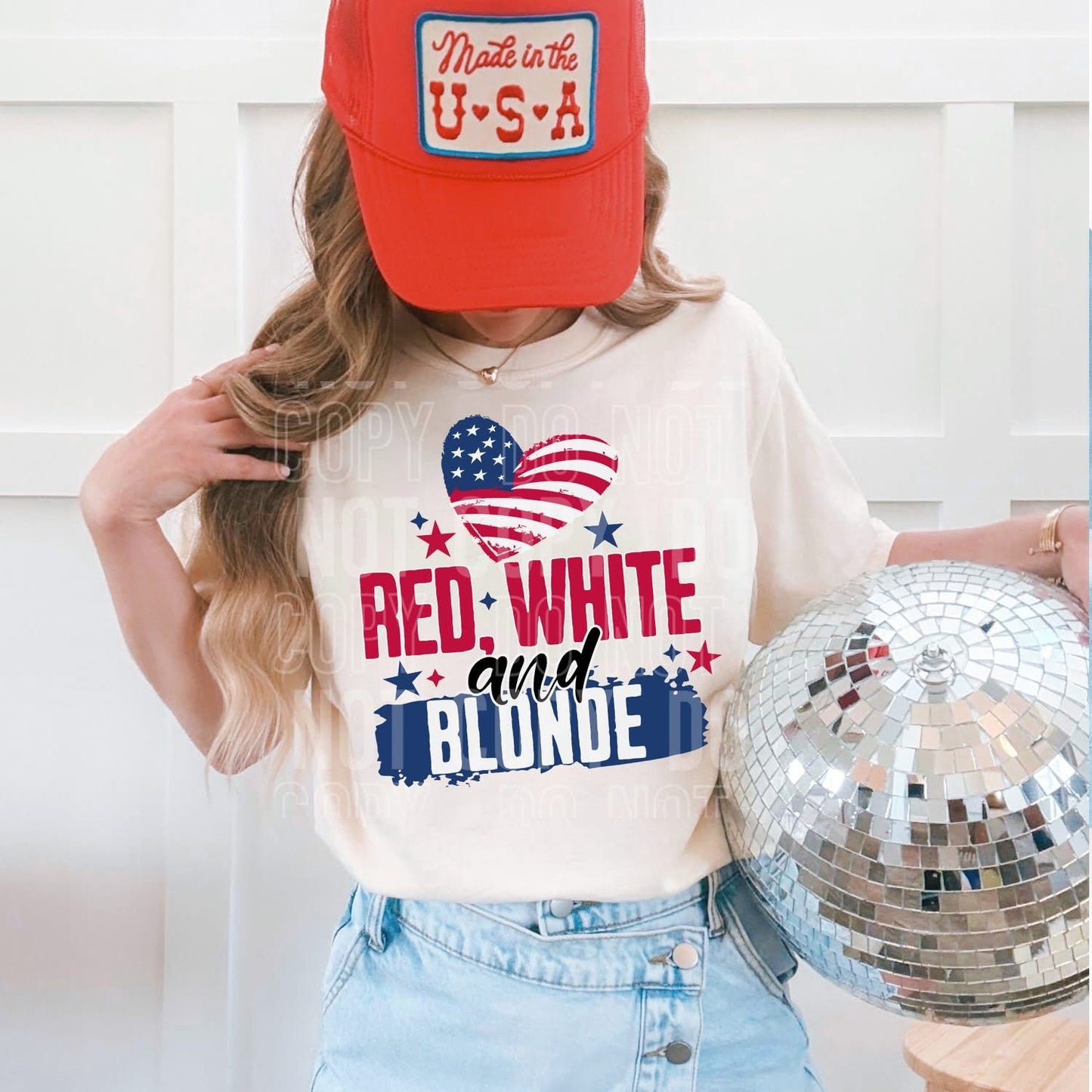 RED WHITE and BLONDE (SBB 2026): *DTF* Transfer