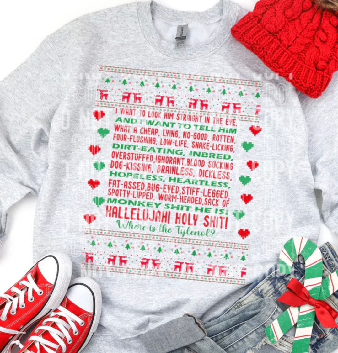 HALLELUJAHI HOLY SHIT (SBB): *COMPLETED SHIRT*