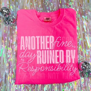 ANOTHER FINE DAY RUINED BY RESPONSIBILITY (SBB 2026): *COMPLETED SHIRT*