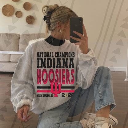 INDIANA HOOSIERS NATIONAL CHAMPIONS (Kai&Co 2026): *COMPLETED SHIRT*