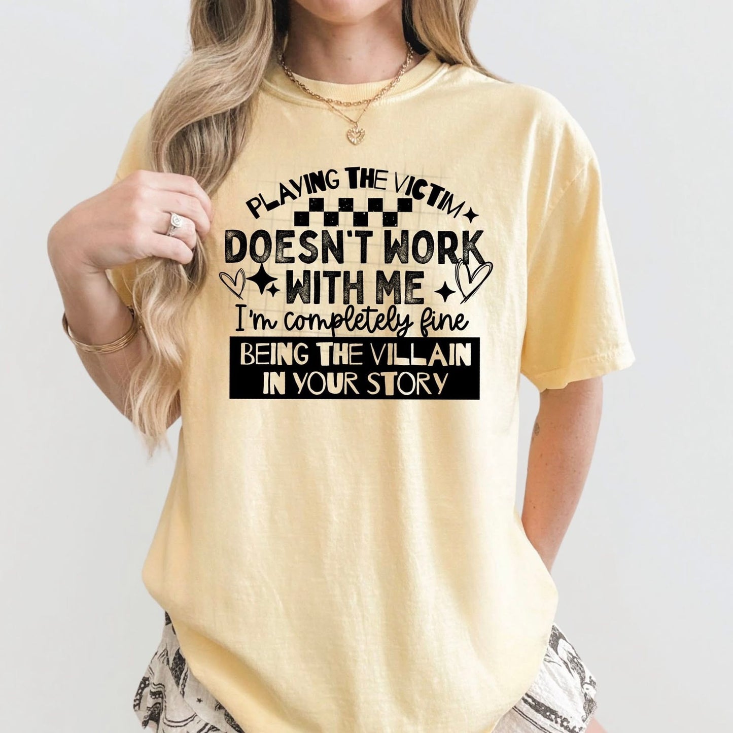 PLAYING THE VICTIM (Cerra 2026): *COMPLETED SHIRT*