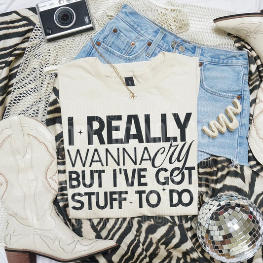 I REALLY WANNA CRY (SBB 2026): *COMPLETED SHIRT*