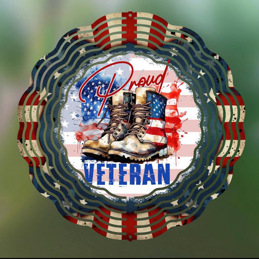 PROUD VETERAN: Wind Spinner