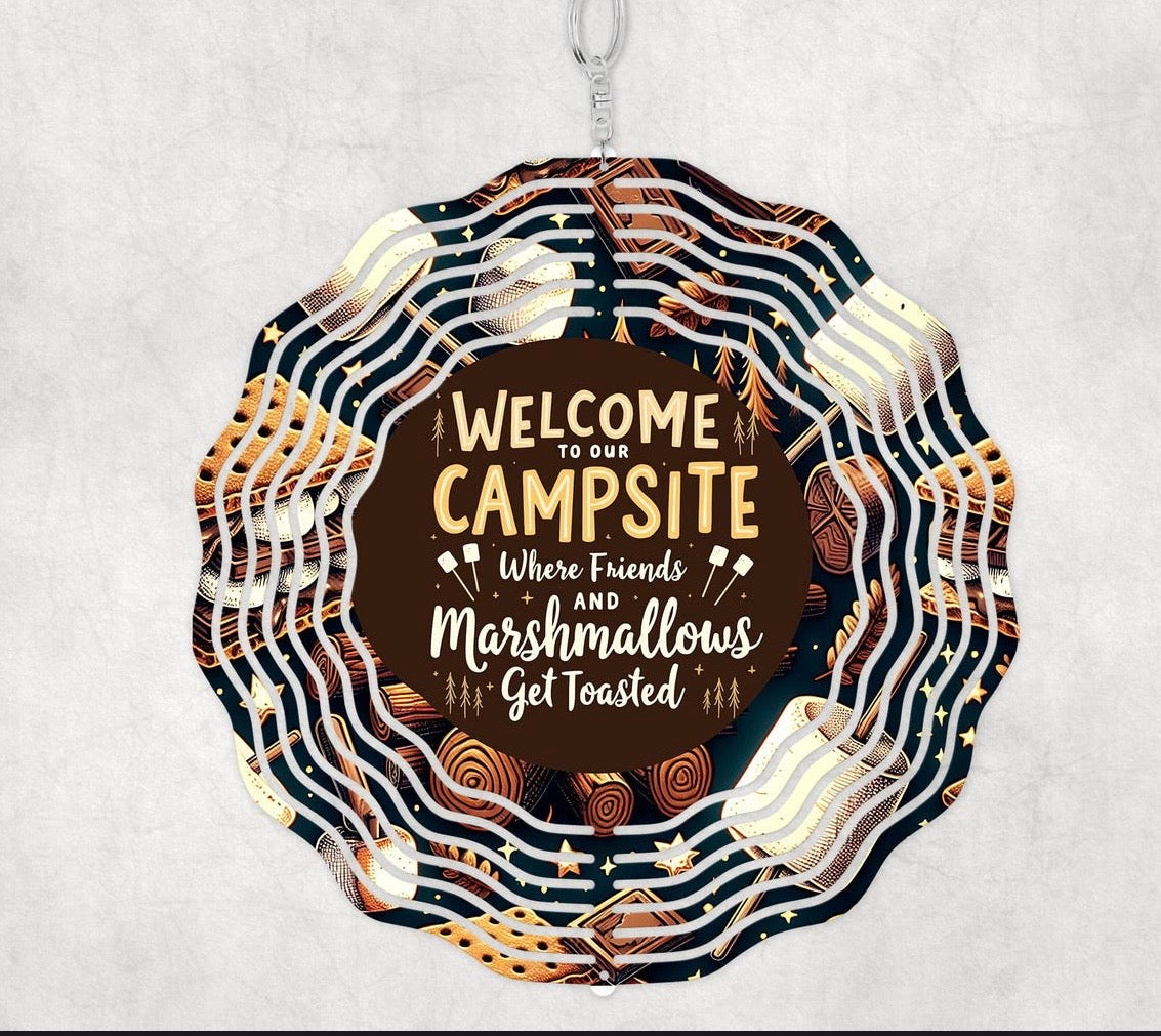 WELCOME TO THE CAMPSITE: Wind Spinner