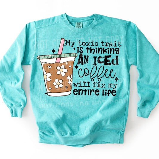 MY TOXIC TRAIT IS ICED COFFEE (SBB 2026): *COMPLETED SHIRT*