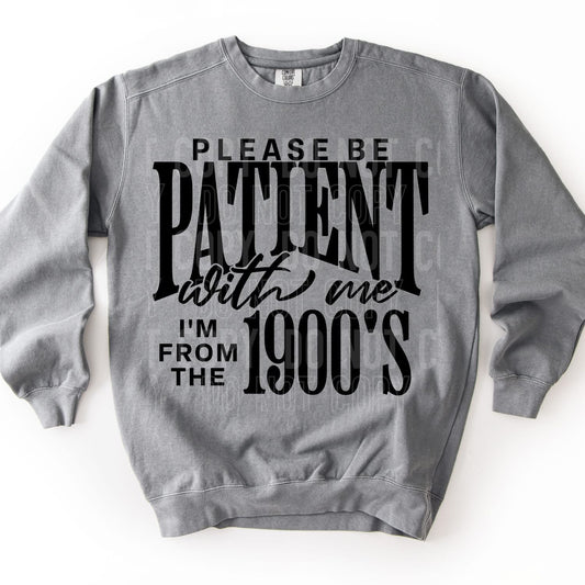 PLEASE BE PATIENT (SBB 2026): *COMPLETED SHIRT*