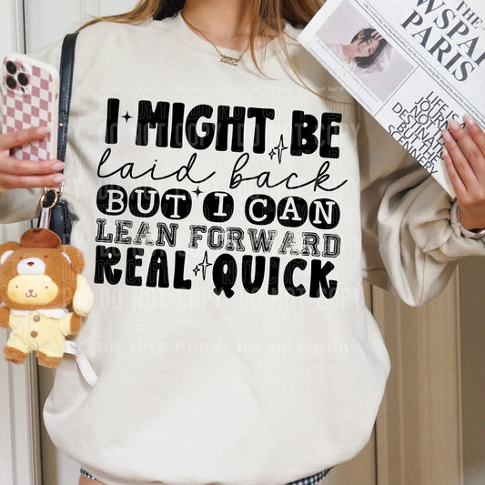 I MIGHT BE LAID BACK (SBB 2026): *COMPLETED SHIRT*