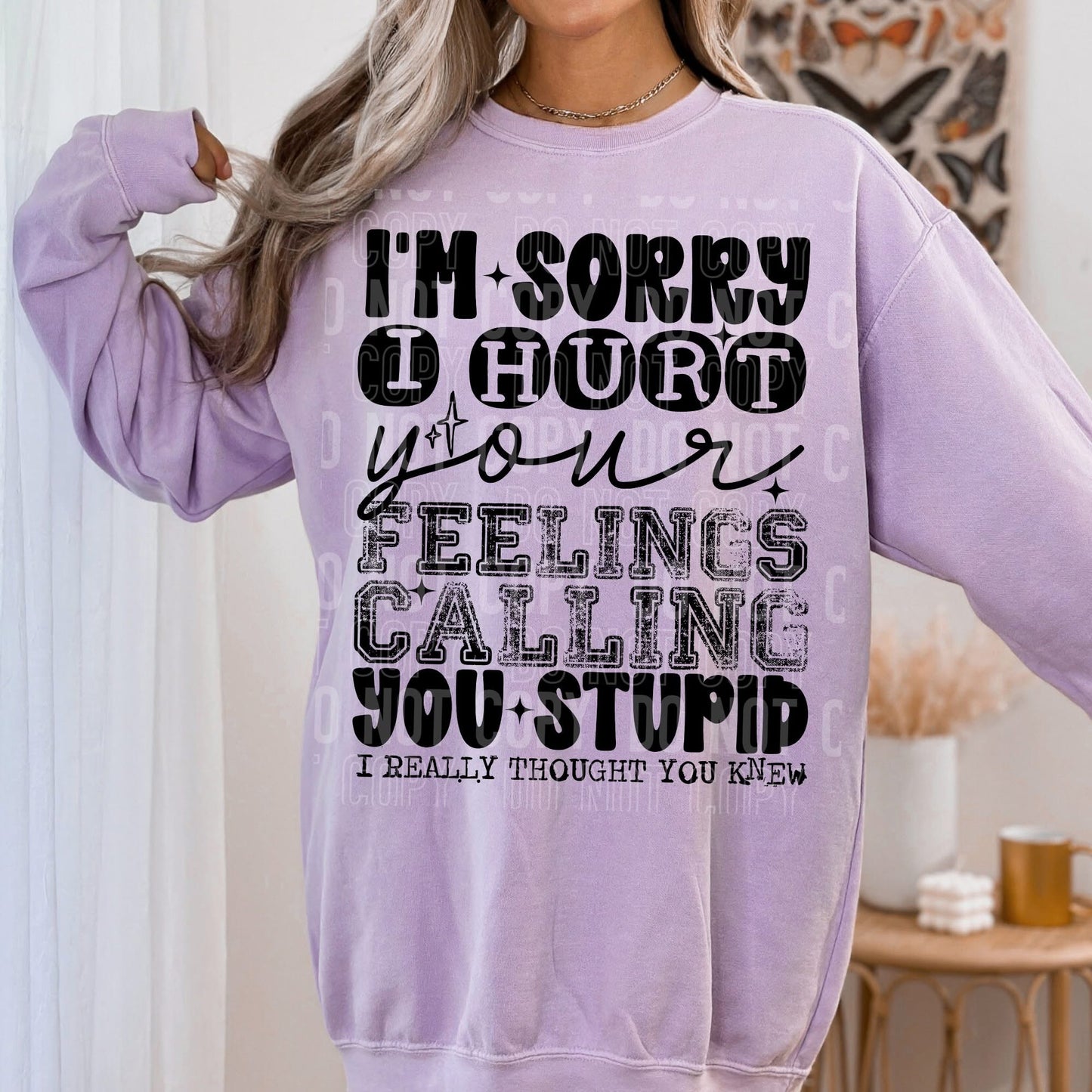 I'M SORRY I HURT YOUR FEELINGS (SBB 2026): *DTF* Transfer