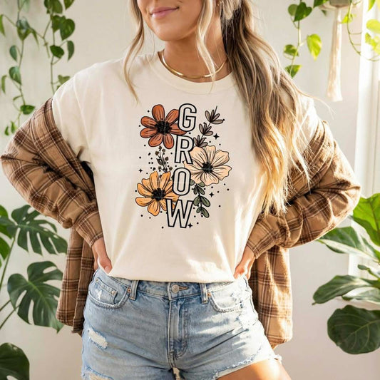 VERTICAL FLORAL GROW (Cerra 2026): *DTF* Transfer