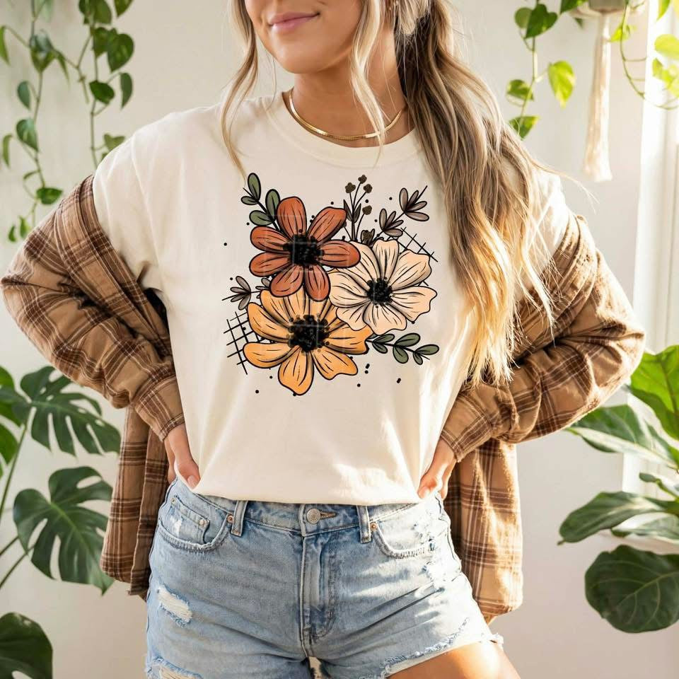 FLORAL w/DOTS (Cerra 2026): *COMPLETED SHIRT*