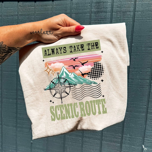 SCENIC ROUTE (Cerra 2026): *DTF* Transfer