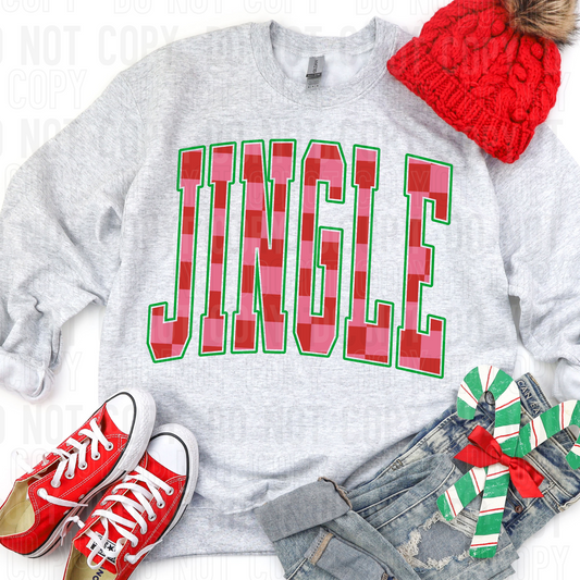 JINGLE CHECKERED - (SBB): *DTF* Transfer