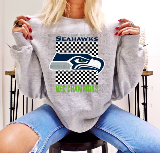 NFC Champions SEAHAWKS (NSR 2026): *COMPLETED SHIRT*