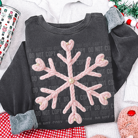 PINK SNOWFLAKE - (SBB 2025): *DTF* Transfer