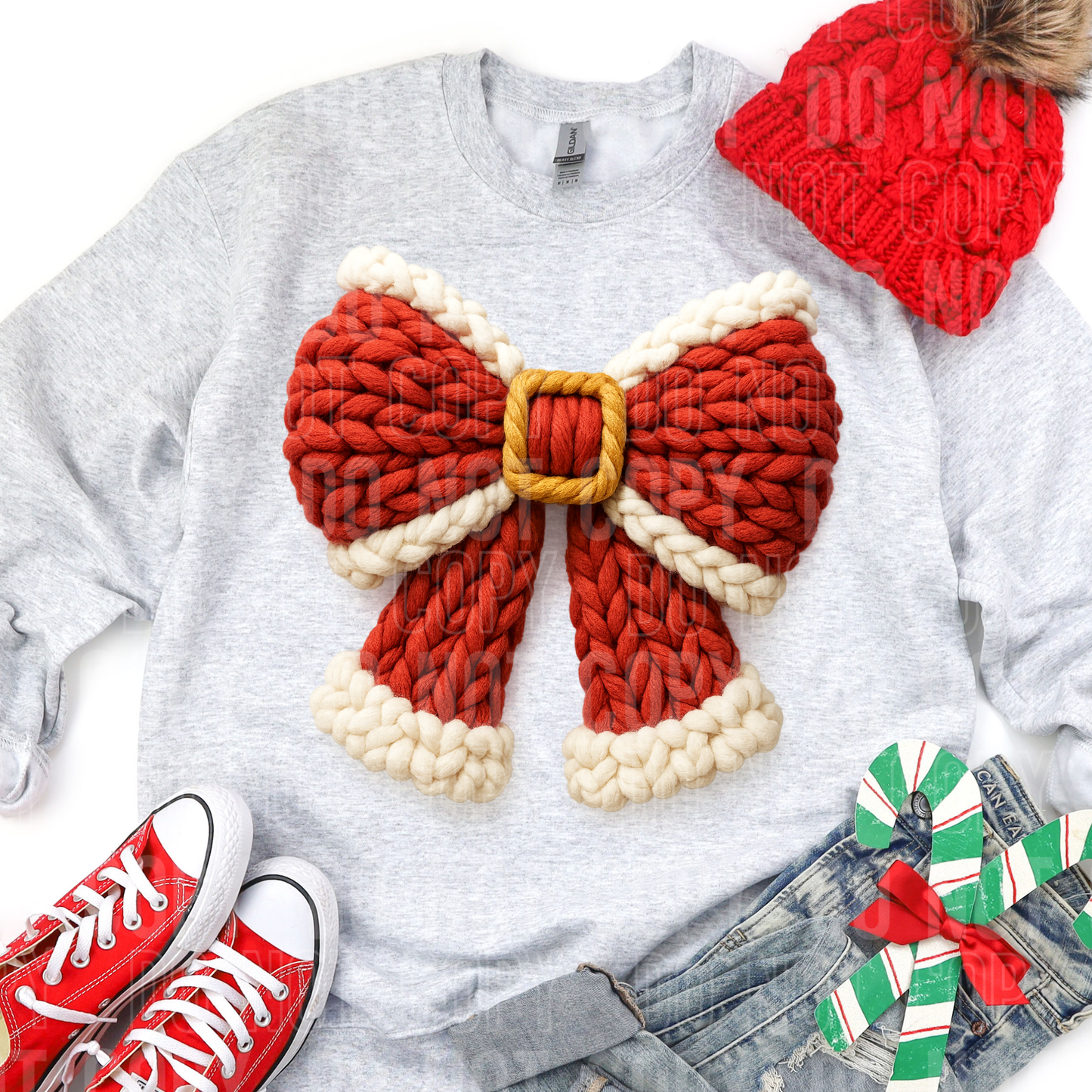 SANTA CHRISTMAS BOW- (SBB 2025): *DTF* Transfer