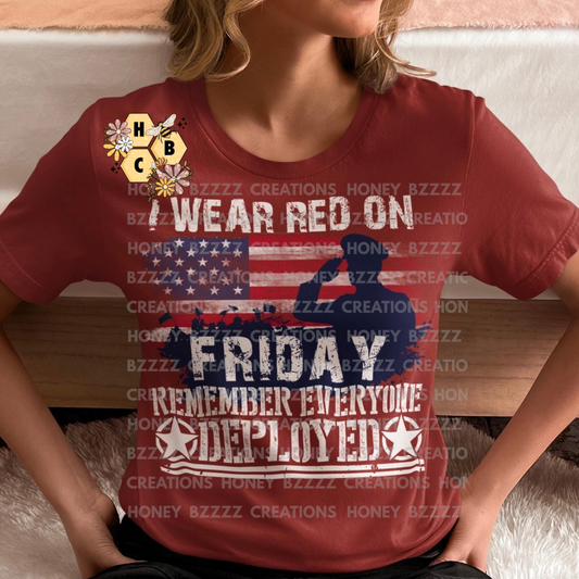 I WEAR RED ON FRIDAY: *COMPLETED SHIRT*