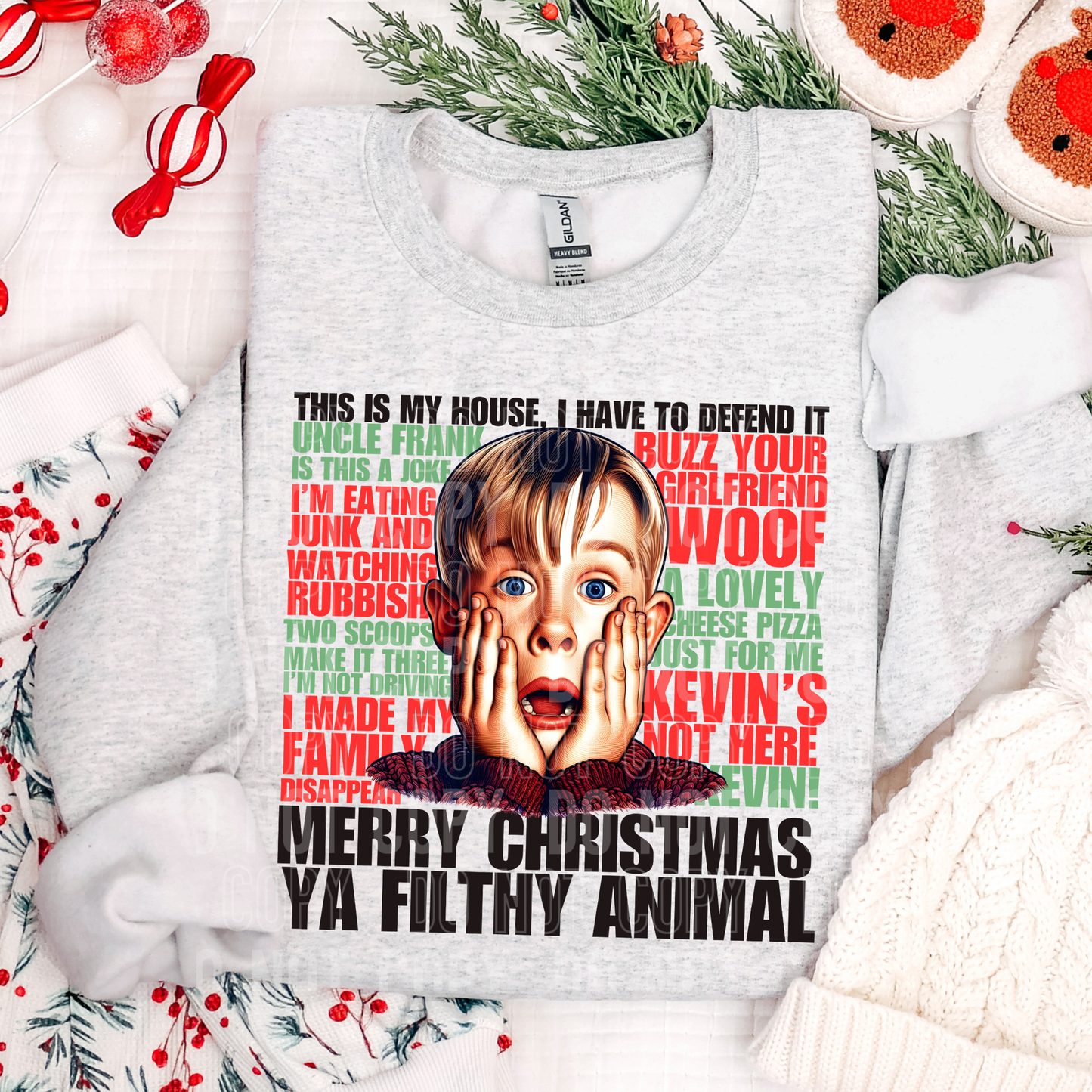 MERRY CHRISTMAS YA FILTHY ANIMAL - (SBB): *DTF* Transfer