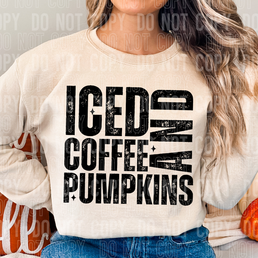 ICED COFFEE AND PUMPKINS- (SBB): *DTF* Transfer