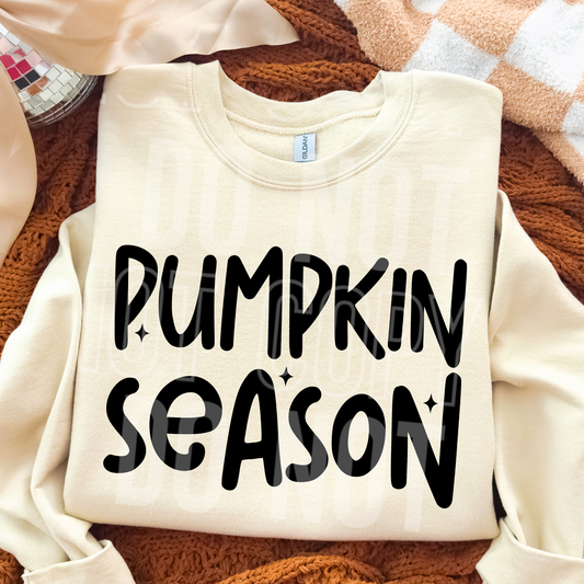 PUMPKIN SEASON BLACK - (SBB): *DTF* Transfer